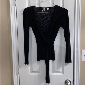 Maeve (Anthropologie) Fine Mesh Wrap Shirt